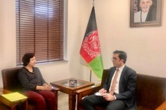 Dr. Arjumand Zaidi meeting with Mr.Ahmad Tahzeeb First Secretary of Afghanistan Embassy