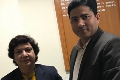 Dr Arjumand Zaidi with Director NCC Lucknow